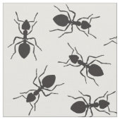 Grapny Black Ants Pattern Stof (Close Up)