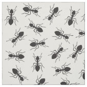 Grapny Black Ants Pattern Stof (Swatch)