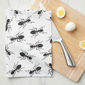 Grapny Black Ants Pattern Theedoek (Quarter Fold)