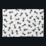 Grapny Black Ants Pattern Theedoek<br><div class="desc">Dit leuke en grappige patroon van zwarte miereninsecten is perfect voor de trendy en leuke hipster. De coole en gekke afdruk is geweldig voor vele geschenken en gelegenheden.</div>