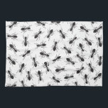 Grapny Black Ants Pattern Theedoek<br><div class="desc">Dit leuke en grappige patroon van zwarte miereninsecten is perfect voor de trendy en leuke hipster. De coole en gekke afdruk is geweldig voor vele geschenken en gelegenheden.</div>