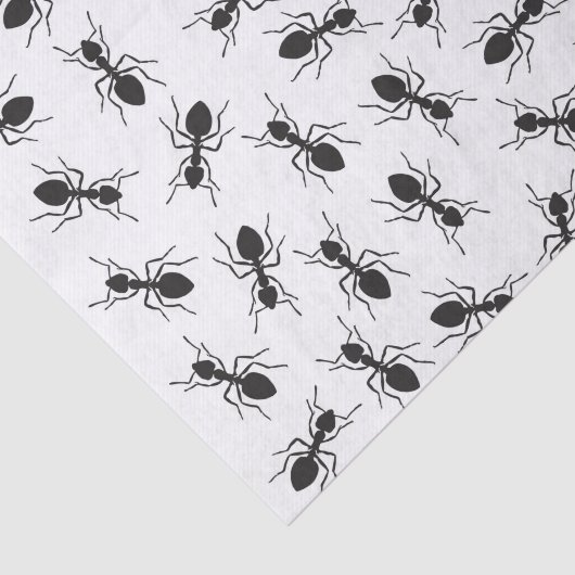 Grapny Black Ants Pattern Tissuepapier (Detail)
