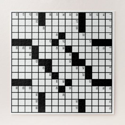 Grapny Black White Crossword Puzzle Game Legpuzzel (Horizontaal)