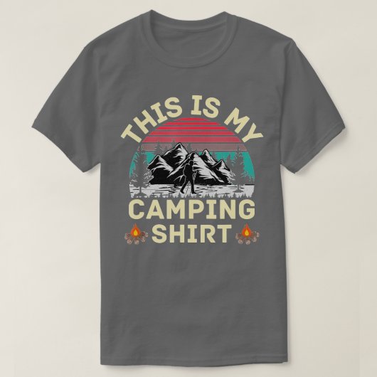 Grapny Camp Camper Retro Camping Tent Dit is mijn T-shirt (Design voorkant)