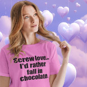 Grapny chocolade quote t-shirt