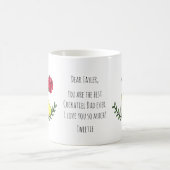 Grapny Cockatiel, ik hou van je Gift custom letter Koffiemok (Center)