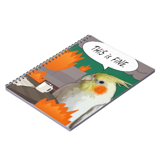 Grapny Cockatiel Meme Dit is een fijne huiselijke  Notitieboek (Linkerzijde)