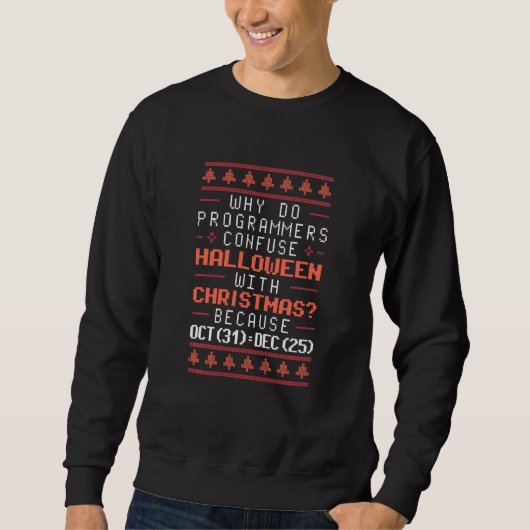 Grapny Computer Programmer Ugly KerstSweater H Trui (Voorkant)