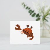 Grapny Crab Beach Art Briefkaart (Staand voorkant)