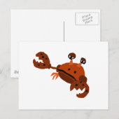 Grapny Crab Beach Art Briefkaart (Voorkant / Achterkant)