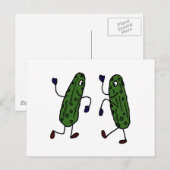 Grapny Dansende Pickles Art Briefkaart (Voorkant / Achterkant)