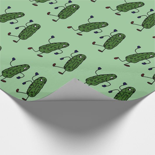 Grapny Dansende Pickles Art Cadeaupapier (Hoek)