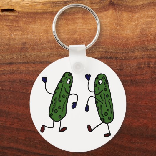 Grapny Dansende Pickles Art Sleutelhanger (Voorkant)