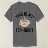 Grapny Design zwarte tekst dit is mijn theeliefheb T-shirt (Design voorkant)