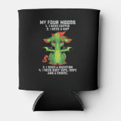 Grapny Dragon van mijn 4-modes heb ik koffie nodig Blikjeskoeler (Voorkant)