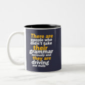 Grapny English Grammar daar zijn ze hun Tweekleurige Koffiemok (Links)