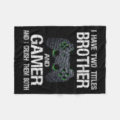 Grapny Gamer Quote Video Games Gaming Boys Brother Fleece Deken (Voorkant (Horizontaal))