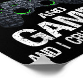 Grapny Gamer Quote Video Games Gaming Boys Brother Poster (Hoek)