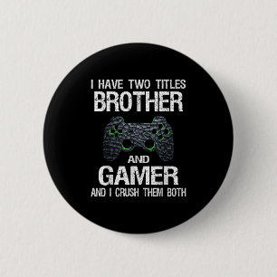 Grapny Gamer Quote Video Games Gaming Boys Brother Ronde Button 5,7 Cm