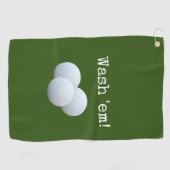 Grapny Green wash je Golf Balls Golfhanddoek (Horizontaal)
