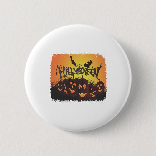 Grapny Happy Halloween-ontwerp Ronde Button 5,7 Cm (Voorkant)
