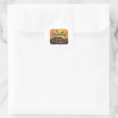 Grapny Happy Halloween-ontwerp Ronde Sticker (Tas)
