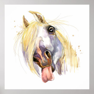 Grapny Horse Art Poster