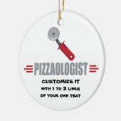 Grapny I Love Pizza Keramisch Ornament (Links)