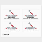 Grapny I Love Pizza Rechthoekige Sticker (Vel)