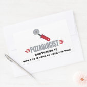 Grapny I Love Pizza Rechthoekige Sticker (Envelop)