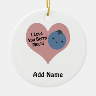 Grapny, ik hou van je Berry Much Cute Kawaii Blueb Keramisch Ornament