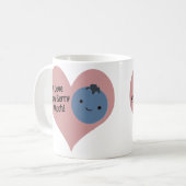 Grapny, ik hou van je Berry Much Cute Kawaii Blueb Koffiemok (Voorkant links)