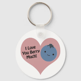 Grapny, ik hou van je Berry Much Cute Kawaii Blueb Sleutelhanger
