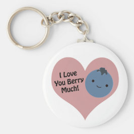 Grapny, ik hou van je Berry Much Cute Kawaii Blueb Sleutelhanger