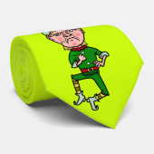 Grapny KerstAngry Little Elf Bah Humbug Stropdas (Opgerold)