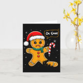 Grapny Kerstmis Oh Snap Gingerbrood Man Cookie X M Kaart (Gele Bloem)