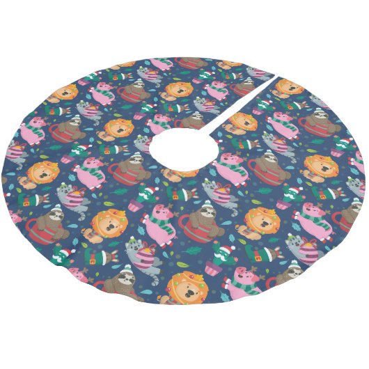 Grapny Kerstpattern Kerstboom Rok (Gekanteld)