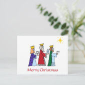 Grapny Merry Kerstmis 3 Kings Greeting Holiday Briefkaart (Staand voorkant)