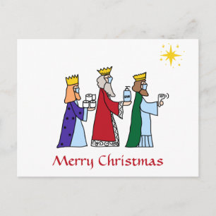 Grapny Merry Kerstmis 3 Kings Greeting Holiday Briefkaart