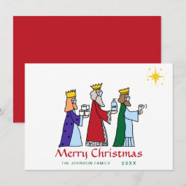Grapny Merry Kerstmis 3 Kings Greeting Holiday Feestdagenkaart