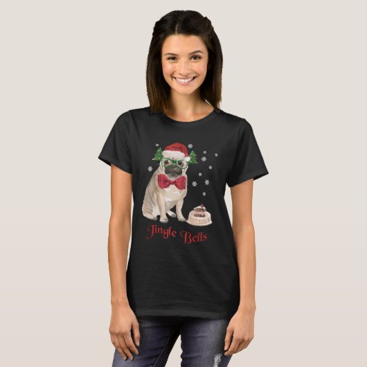 Grapny met kerstpug t-shirt (Voorkant volledig)