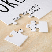 Grapny Pap Foto vader Quote Typografie Legpuzzel (Zijkant)