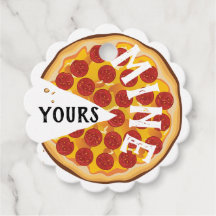 Grapny pepperoni pizza schattig