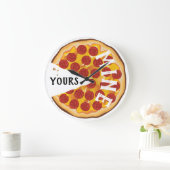 Grapny pepperoni pizza schattig grote klok (Huis)