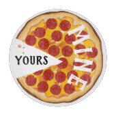 Grapny pepperoni pizza schattig snijplank (Voorkant)