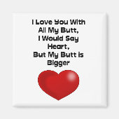 Grapny Quote houdt van je met al mijn knul Magneet (Voorkant)