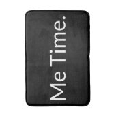 Grapny Quote me Time Black White Badmat (Voorkant Verticaal)