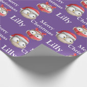 Grapny Qwl Couple Pattern  Kerstmis Cadeaupapier (Hoek)