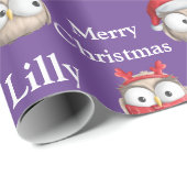 Grapny Qwl Couple Pattern  Kerstmis Cadeaupapier (Rol Hoek)