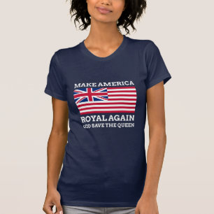 Grapny Red Blue maakt Amerika weer een koninklijke T-shirt